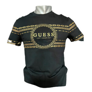 Camisa Guess Negra Oro